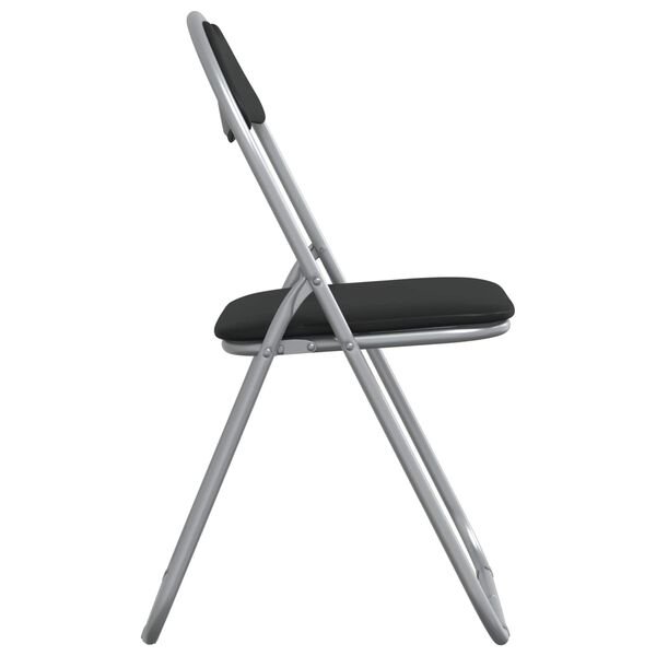 Sulankstoma kėdė 2 pcs Juoda ir pilka 48 x 43,5 x 81 cm Juoda ir pilka 2 nuotrauka 6