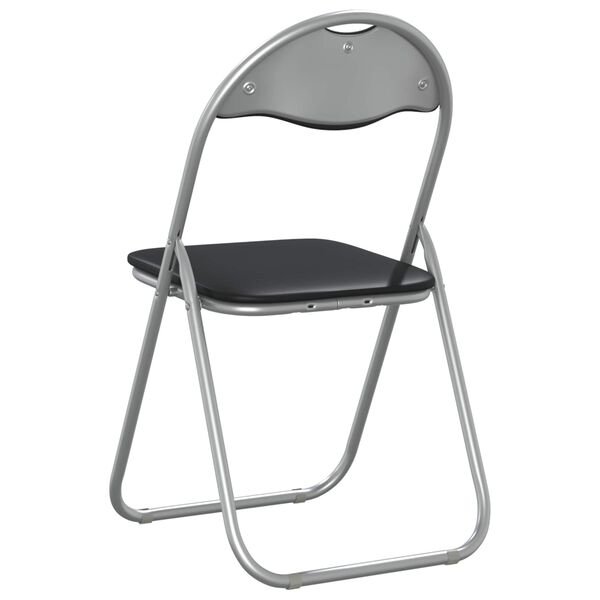 Sulankstoma kėdė 2 pcs Juoda ir pilka 48 x 43,5 x 81 cm Juoda ir pilka 2 nuotrauka 7
