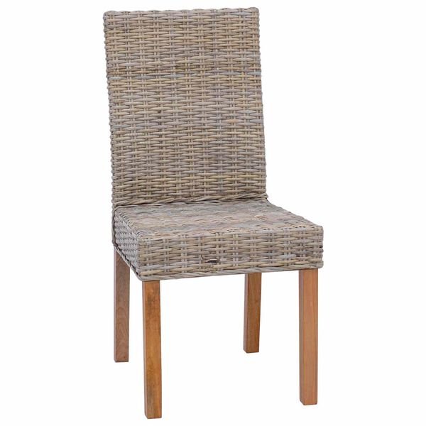 Valgomasis krėslas GENDT 2 vnt. Kubu pilka 45 x 54 x 93 cm Pilka nuotrauka 4