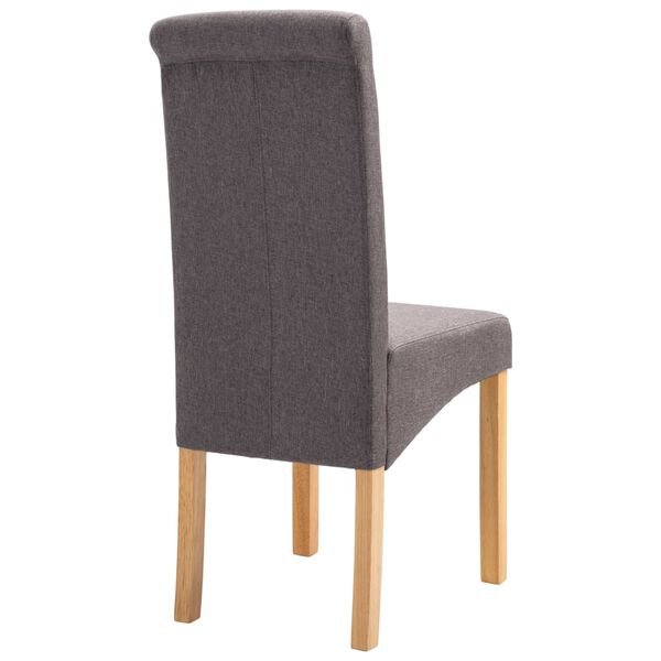 Valgomojo kėdės, 4vnt., taupe spalvos, audinys Taupe 4 nuotrauka 5