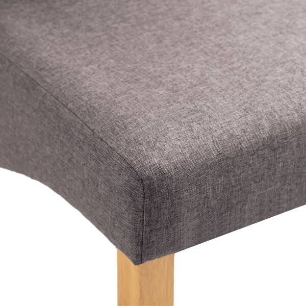Valgomojo kėdės, 4vnt., taupe spalvos, audinys Taupe 4 nuotrauka 7