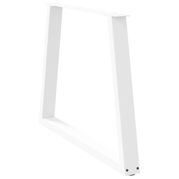 Valgomojo stalo kojelės, V formos, 3 vnt., baltos, 100x(72-73,3) cm, plienas Balta 100 x (72-73.3) cm 3 nuotrauka 4
