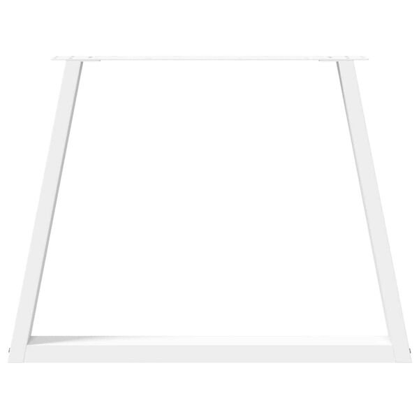 Valgomojo stalo kojelės, V formos, 3 vnt., baltos, 100x(72-73,3) cm, plienas Balta 100 x (72-73.3) cm 3 nuotrauka 5