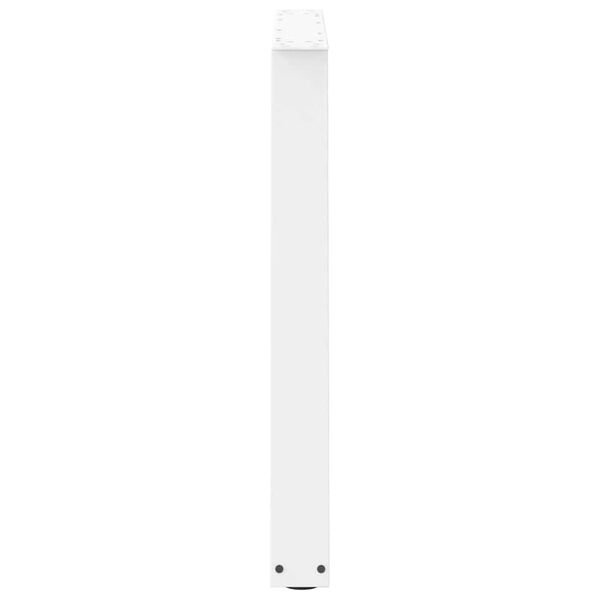 Valgomojo stalo kojelės, V formos, 3 vnt., baltos, 100x(72-73,3) cm, plienas Balta 100 x (72-73.3) cm 3 nuotrauka 6