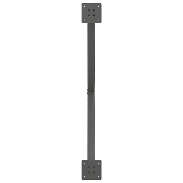 Valgomojo stalo kojos, 2 vnt., antracito spalvos, 90x(72-73) cm, plienas Antracito 90 x (72-73) cm (40 mm) 2 nuotrauka 7