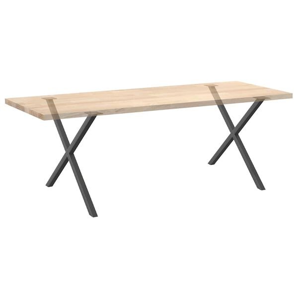 Valgomojo stalo kojos, 2 vnt., antracito spalvos, 90x(72-73) cm, plienas Antracito 90 x (72-73) cm (40 mm) 2 nuotrauka 8